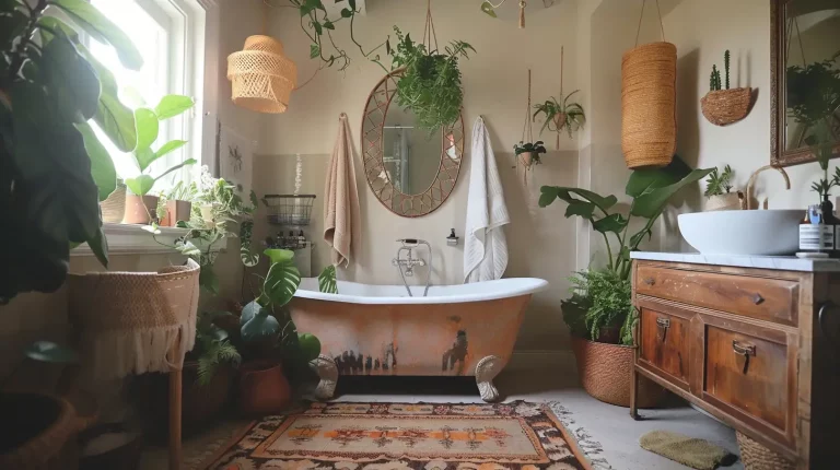 20 Boho Bathroom Decor Ideas to Recreate Self-Care Space