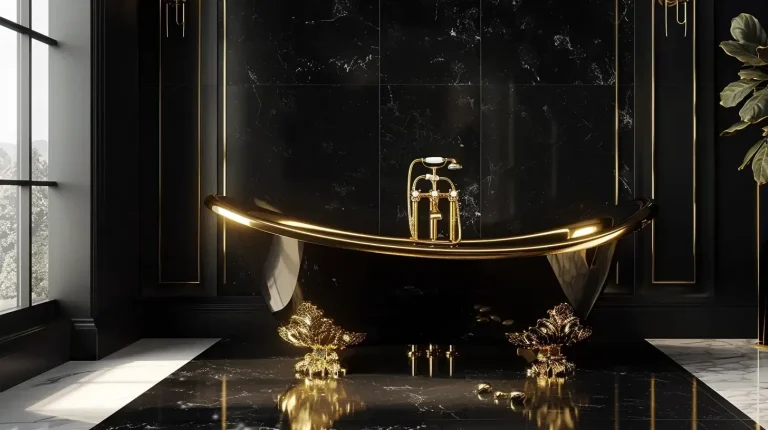 26 Inspiring Black and Gold Bathroom Ideas for Your Home Decor
