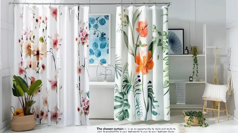 17 Stunning Shower Curtains for White Bathrooms