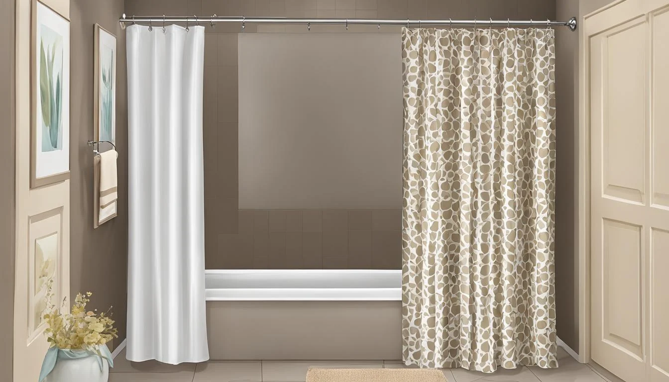 Can You Use a Curtain as a Shower Curtain?A bathroom with a bathtub and shower curtain.