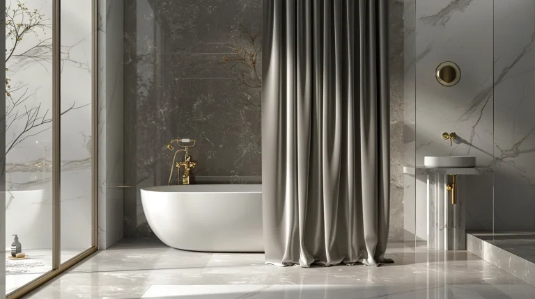 How to Make a Shower Curtain Look Elegant: Shower Curtain Ideas