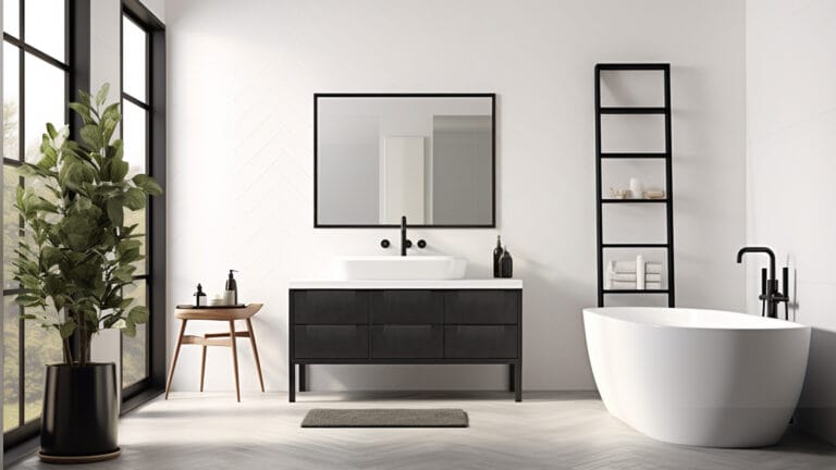 24 Incredible Black White Grey Bathroom Ideas