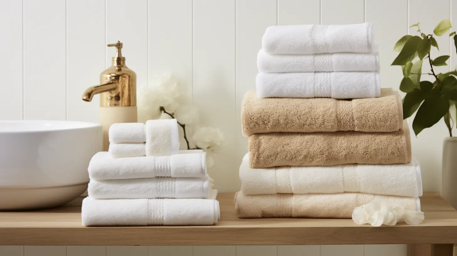 Bathroom Decor for Yellow Walls: A stack of towels on a shelf.