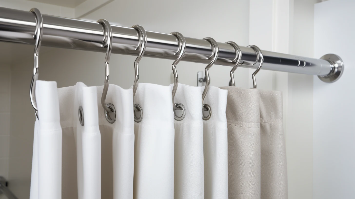 how to hang a shower curtain without hooks.